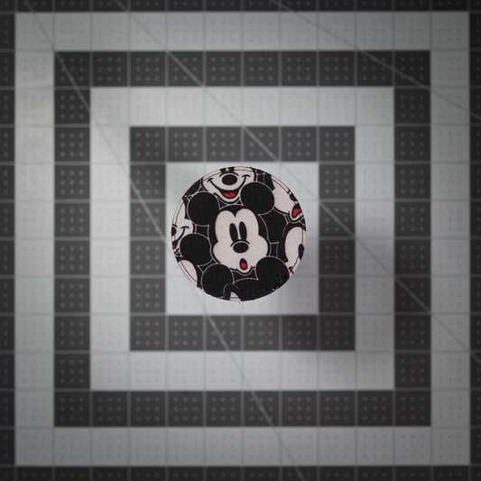 Mouse Face Patches (Salvaged Fabric) 3" Round