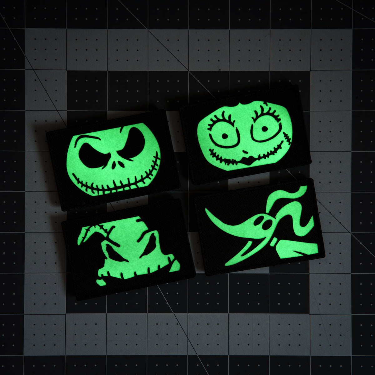 Nightmare Skeleton, Zombie, Ghost Dog, and Boogie Man Set (4 Characters)