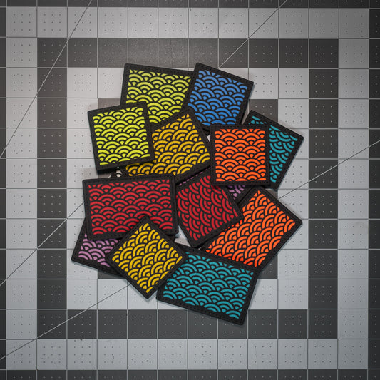 Seigaiha (Wave) Pattern Patch