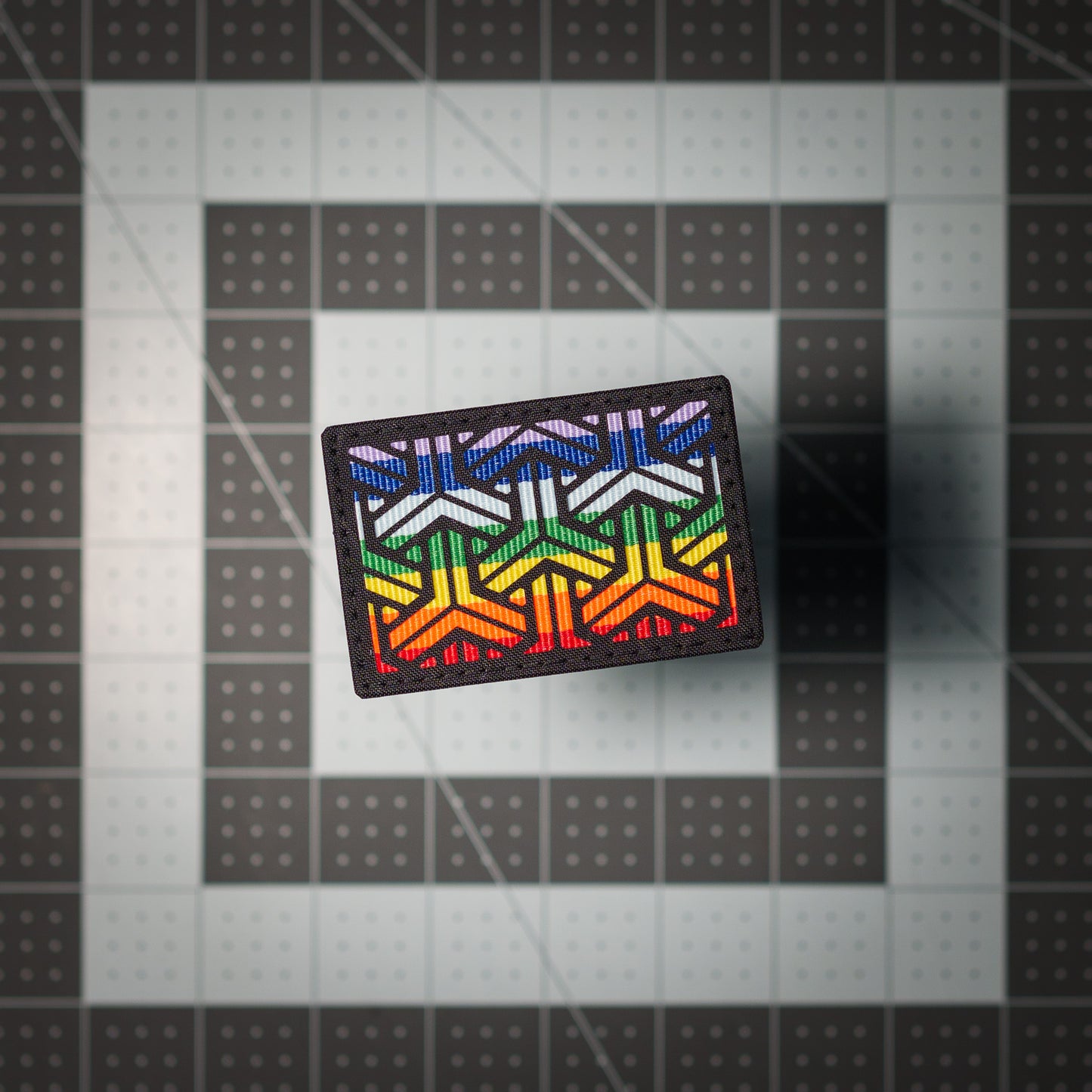 Rainbow Pattern Patches - 2"x3"