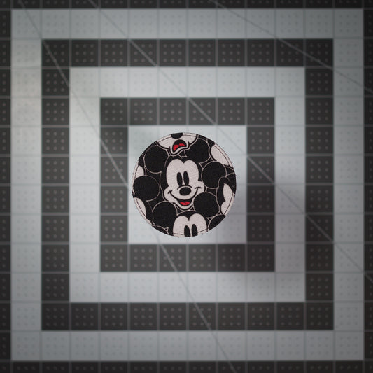 Mouse Face Patches (Salvaged Fabric) 3" Round
