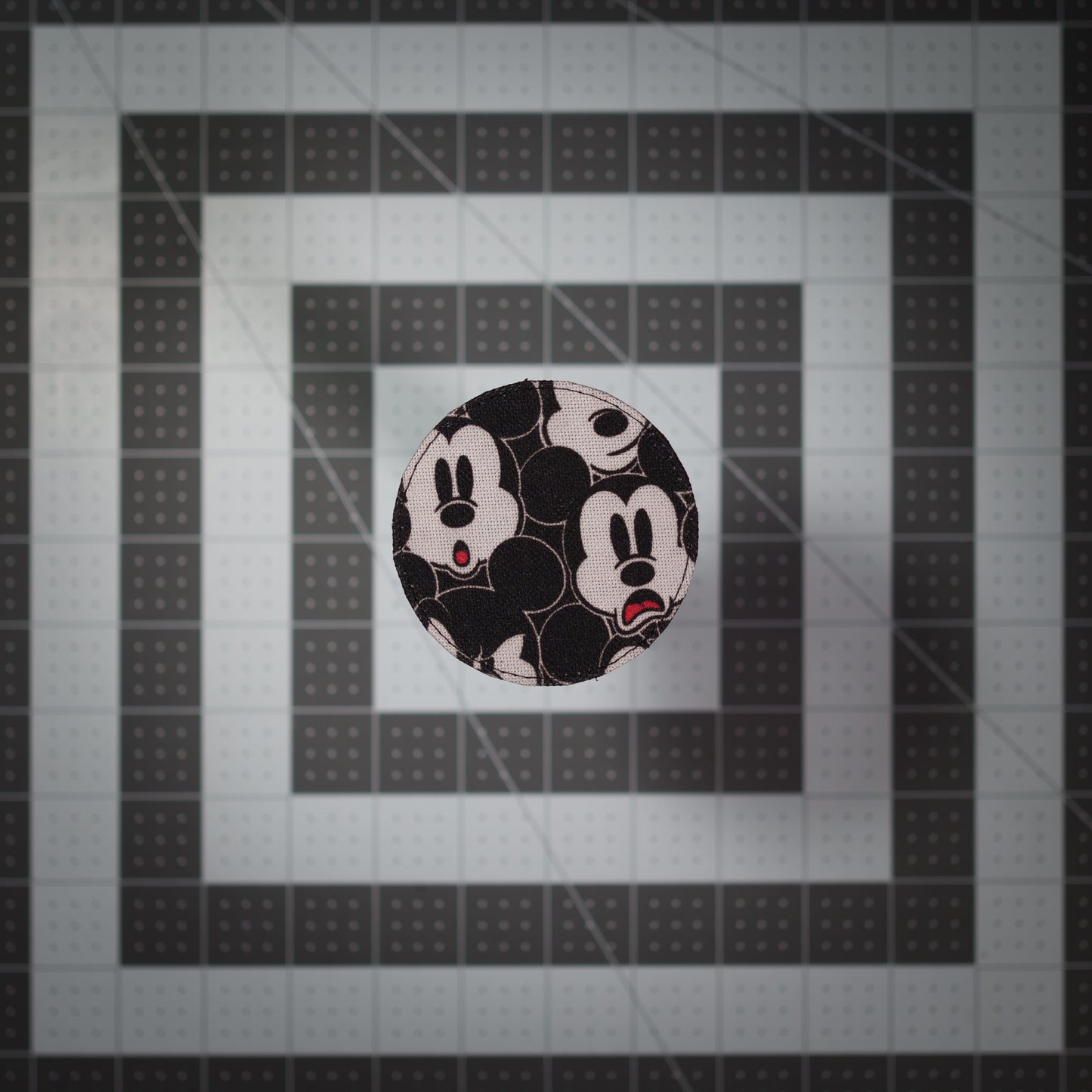 Mouse Face Patches (Salvaged Fabric) 3" Round