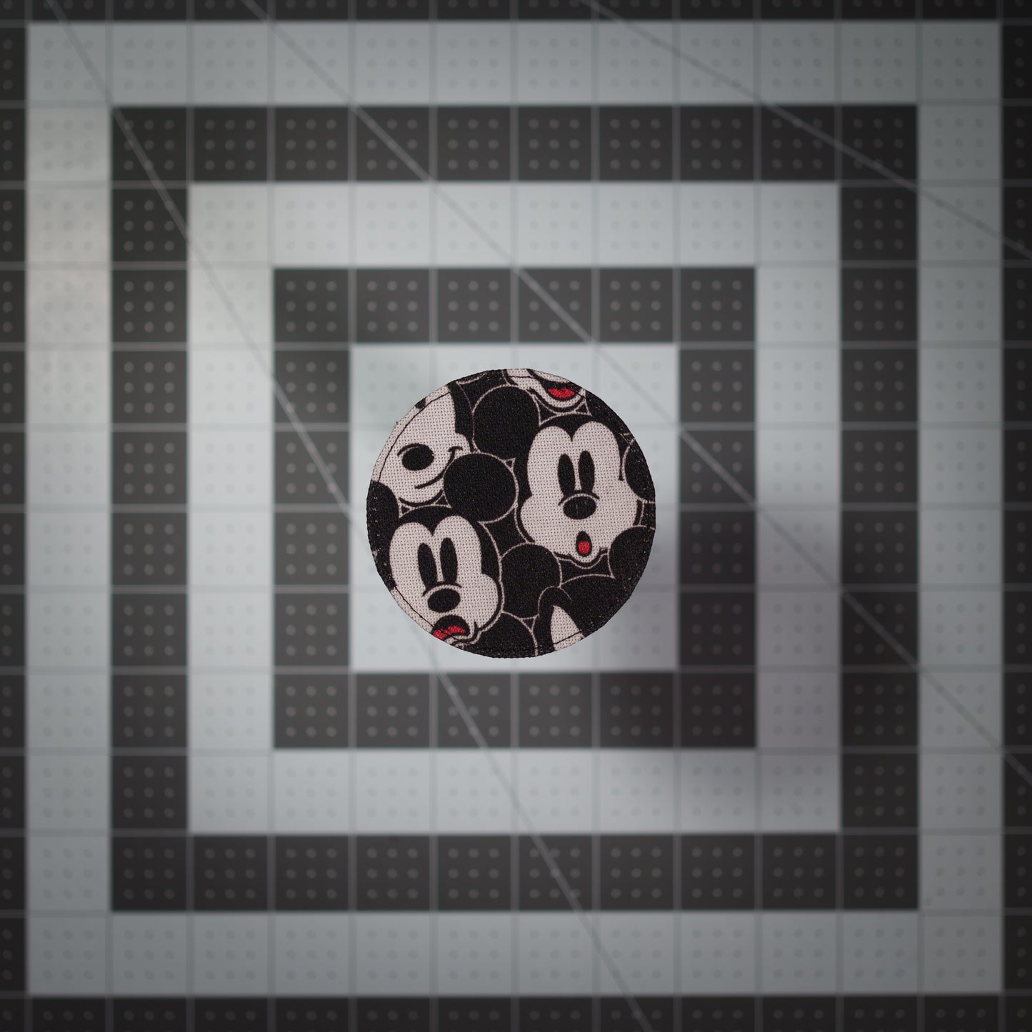 Mouse Face Patches (Salvaged Fabric) 3" Round