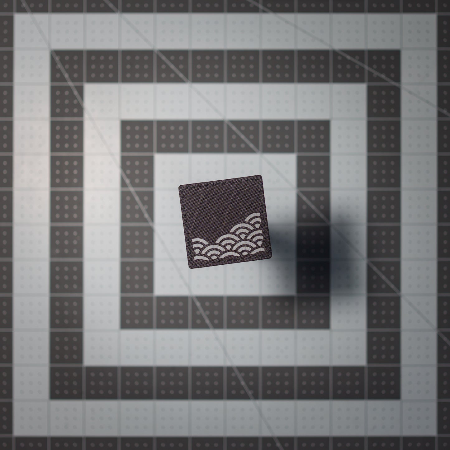 Partial Seigaiha (Wave) Pattern Patch