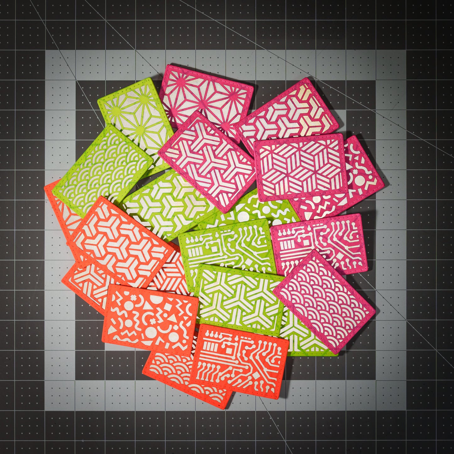 Hi-Vis Pattern Patches - 2"x3"