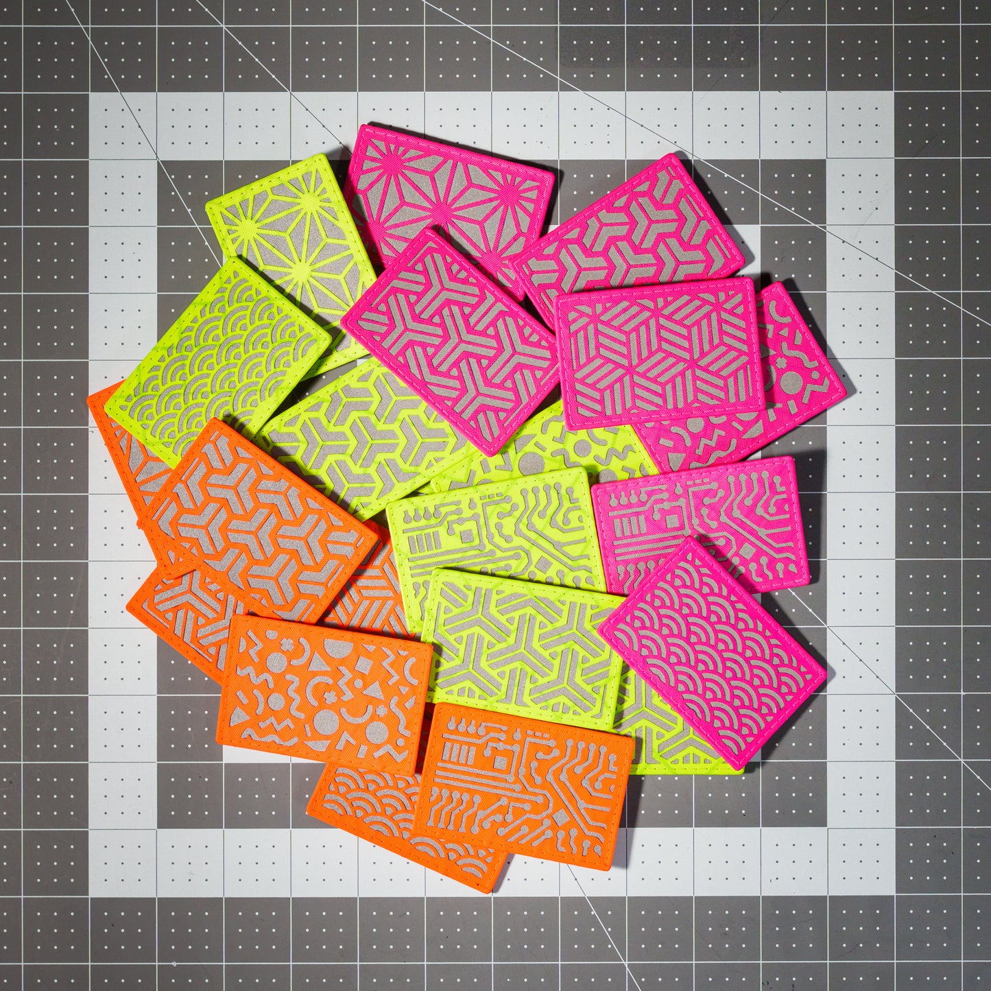 Hi-Vis Pattern Patches - 2"x3"