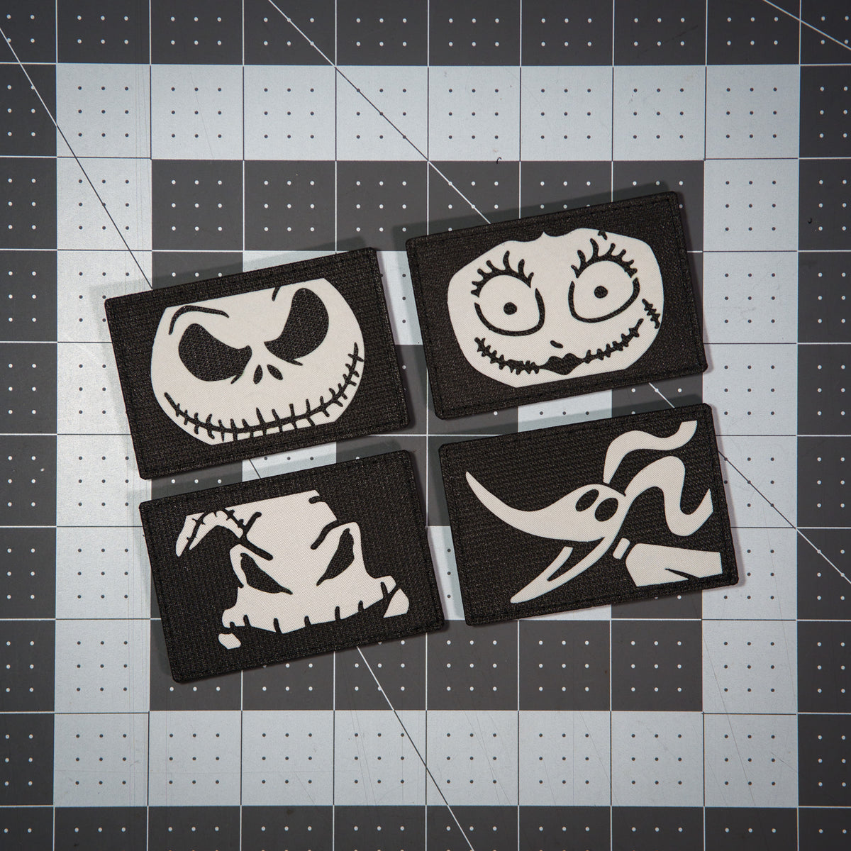Nightmare Skeleton, Zombie, Ghost Dog, and Boogie Man Set (4 Characters)