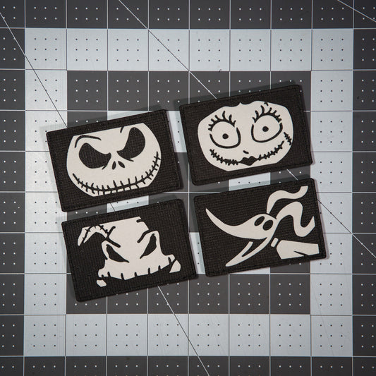 Nightmare Skeleton, Zombie, Ghost Dog, and Boogie Man Set (4 Characters)
