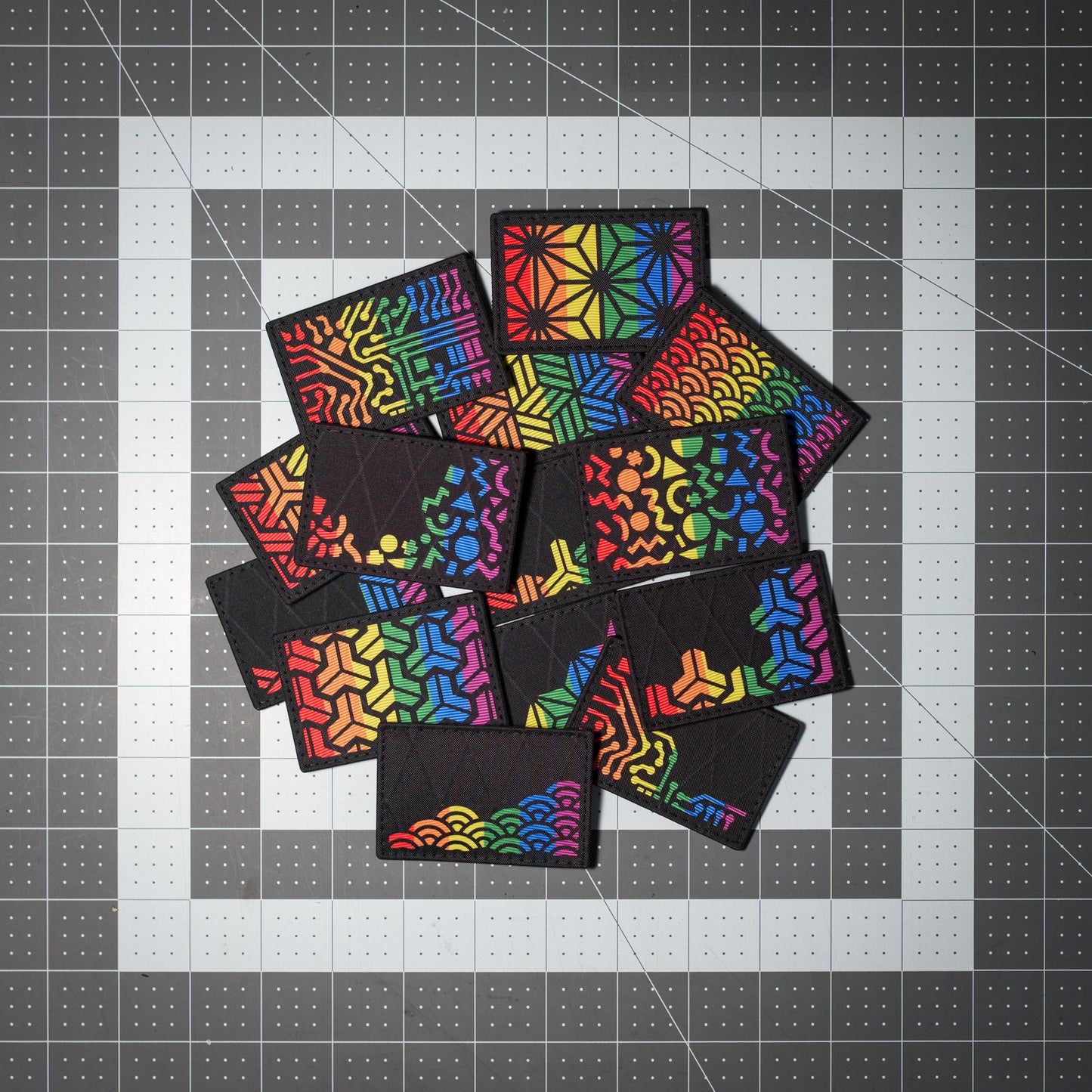 Rainbow/Pride Pattern Patches - 2"x3"