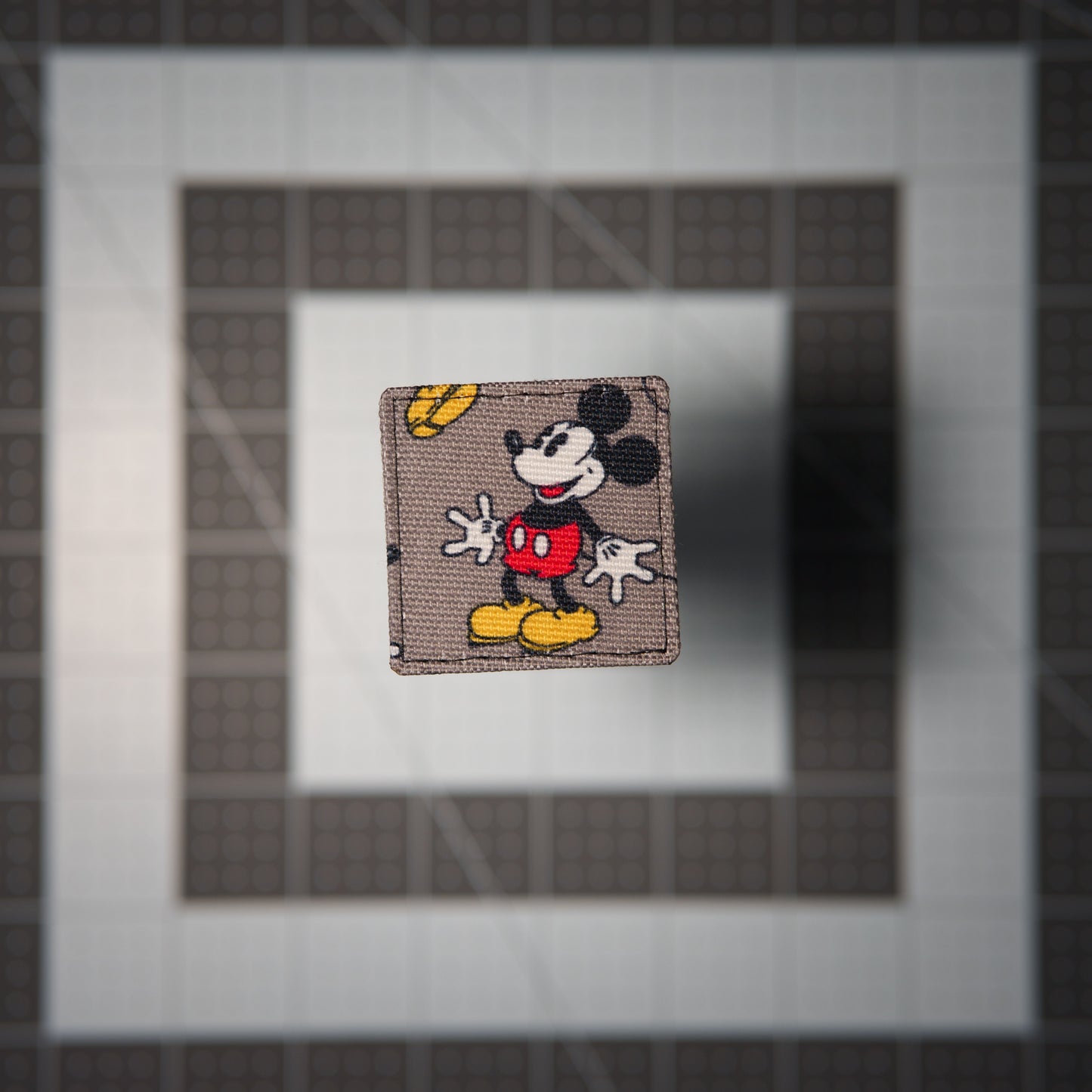 Mouse Pose Patches (Salvaged Fabric)