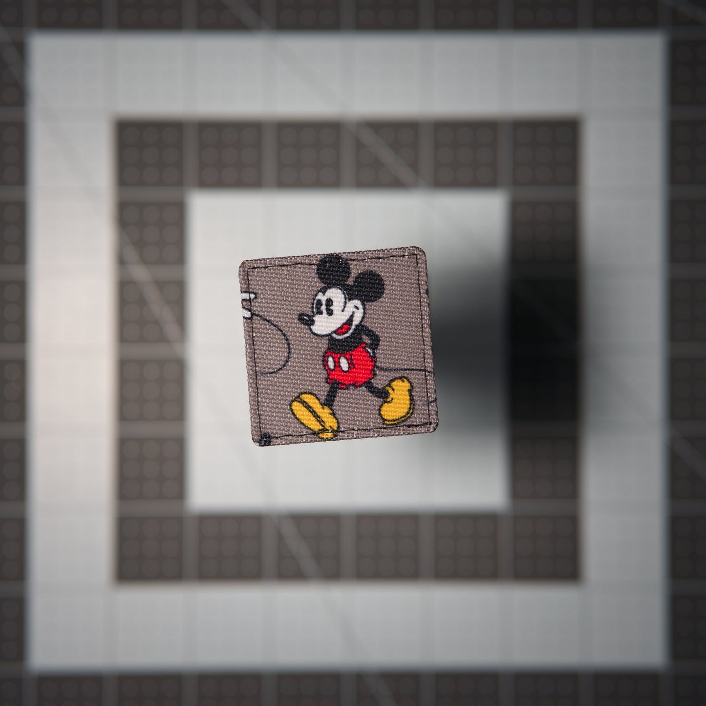 Mouse Pose Patches (Salvaged Fabric)