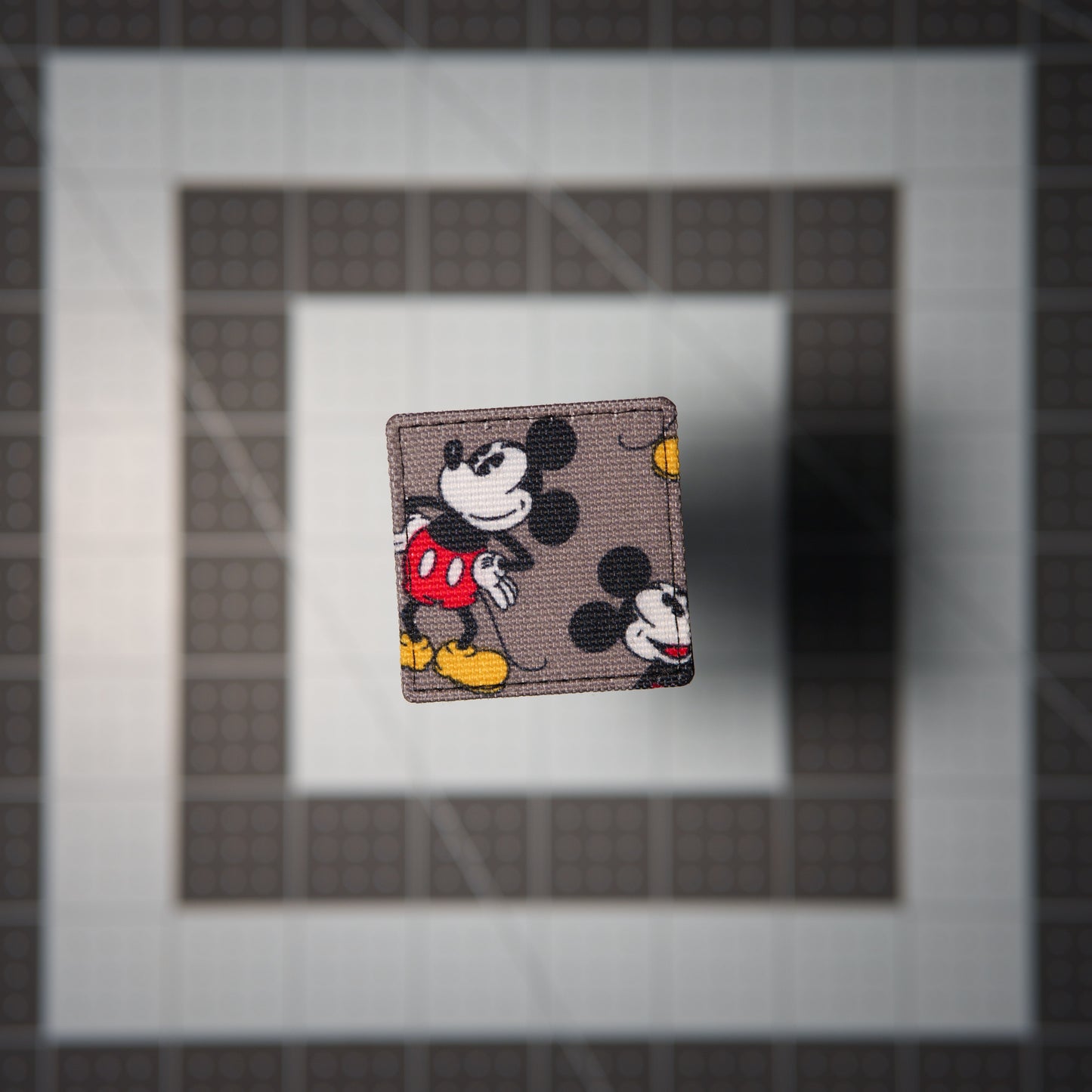 Mouse Pose Patches (Salvaged Fabric)