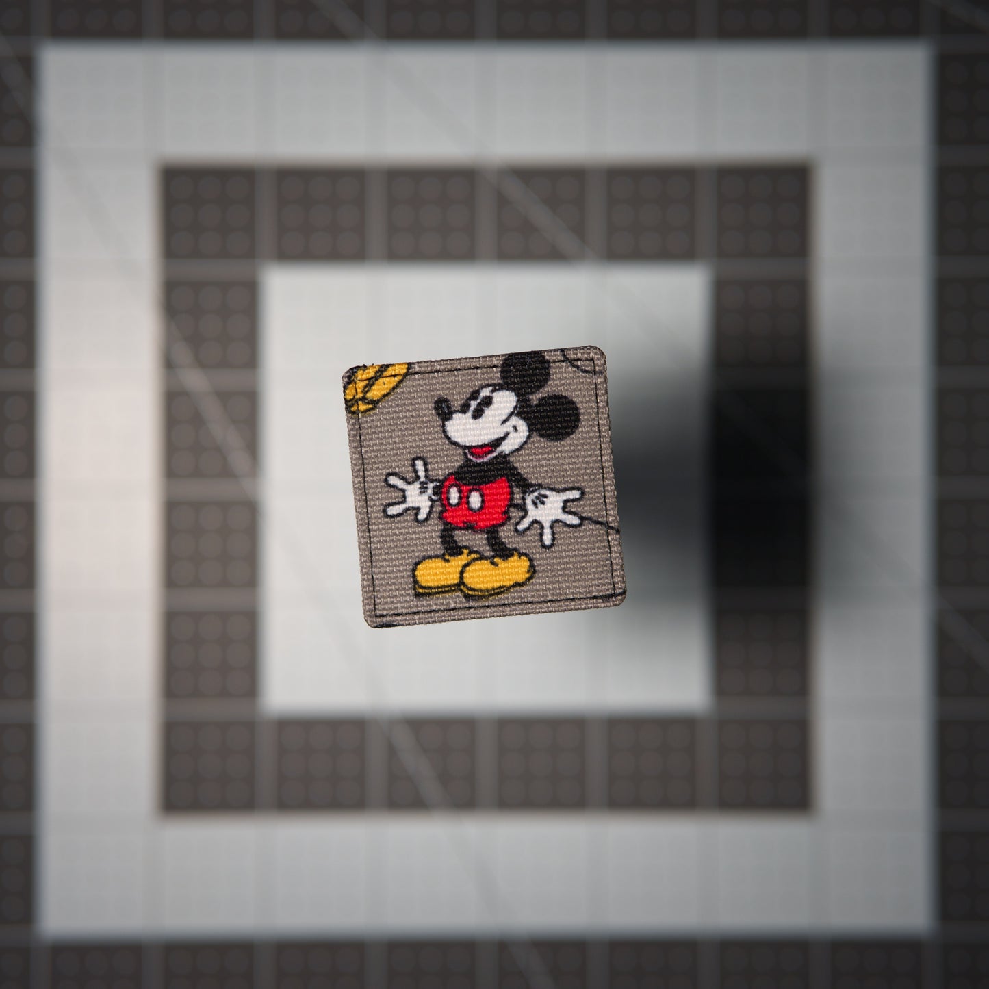 Mouse Pose Patches (Salvaged Fabric)
