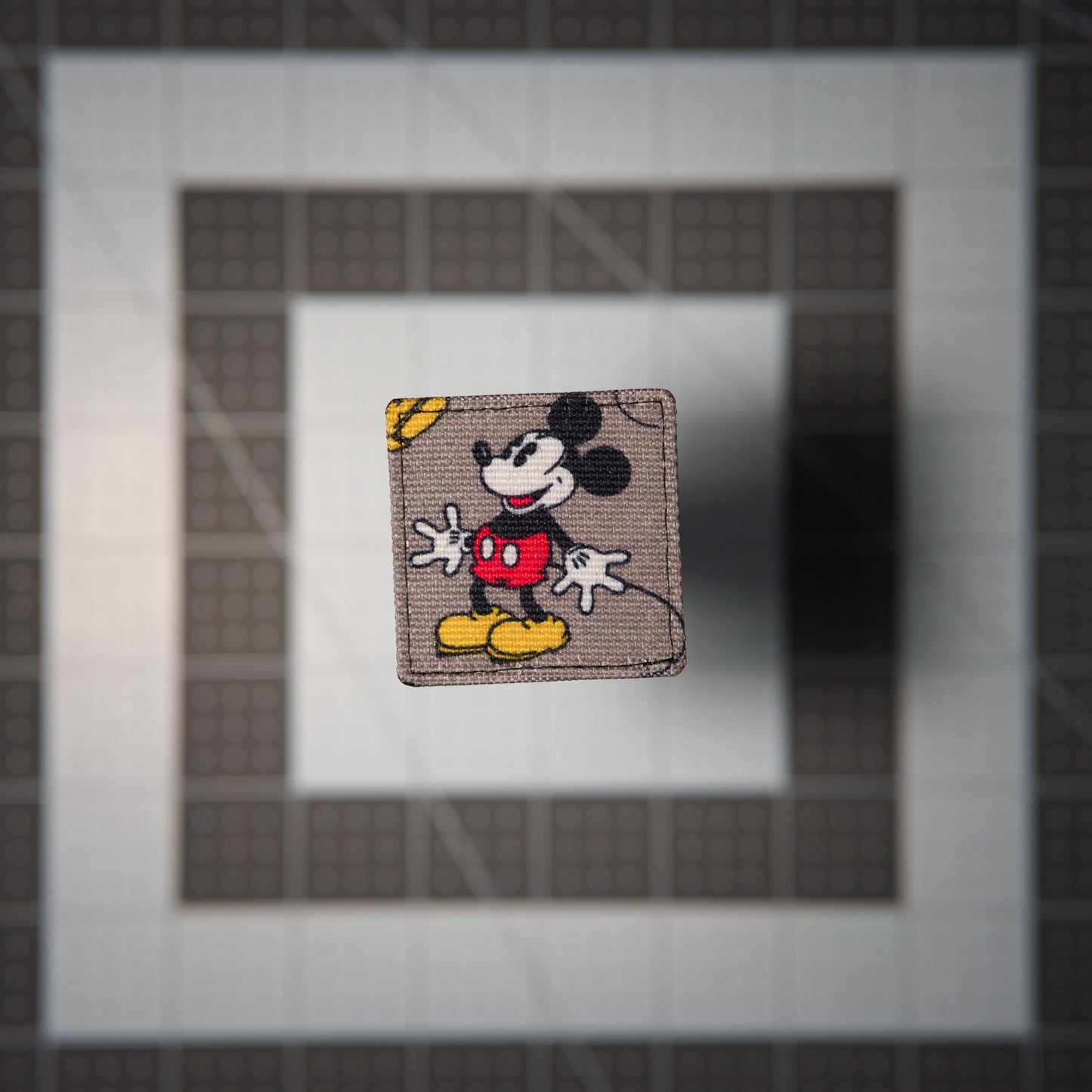 Mouse Pose Patches (Salvaged Fabric)