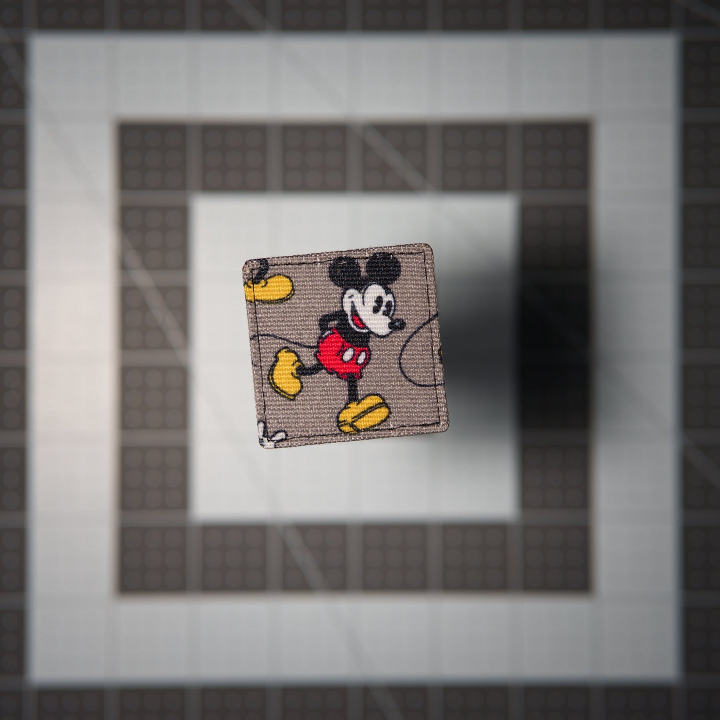 Mouse Pose Patches (Salvaged Fabric)