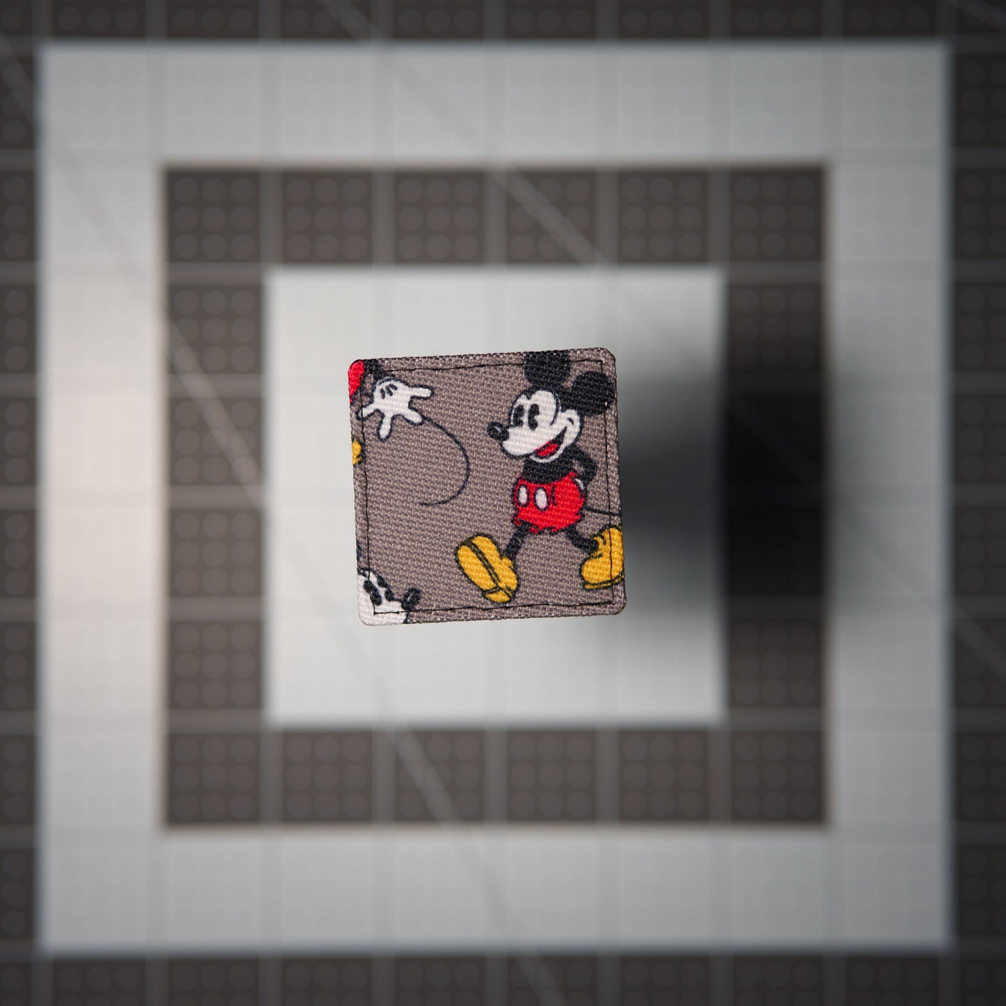 Mouse Pose Patches (Salvaged Fabric)