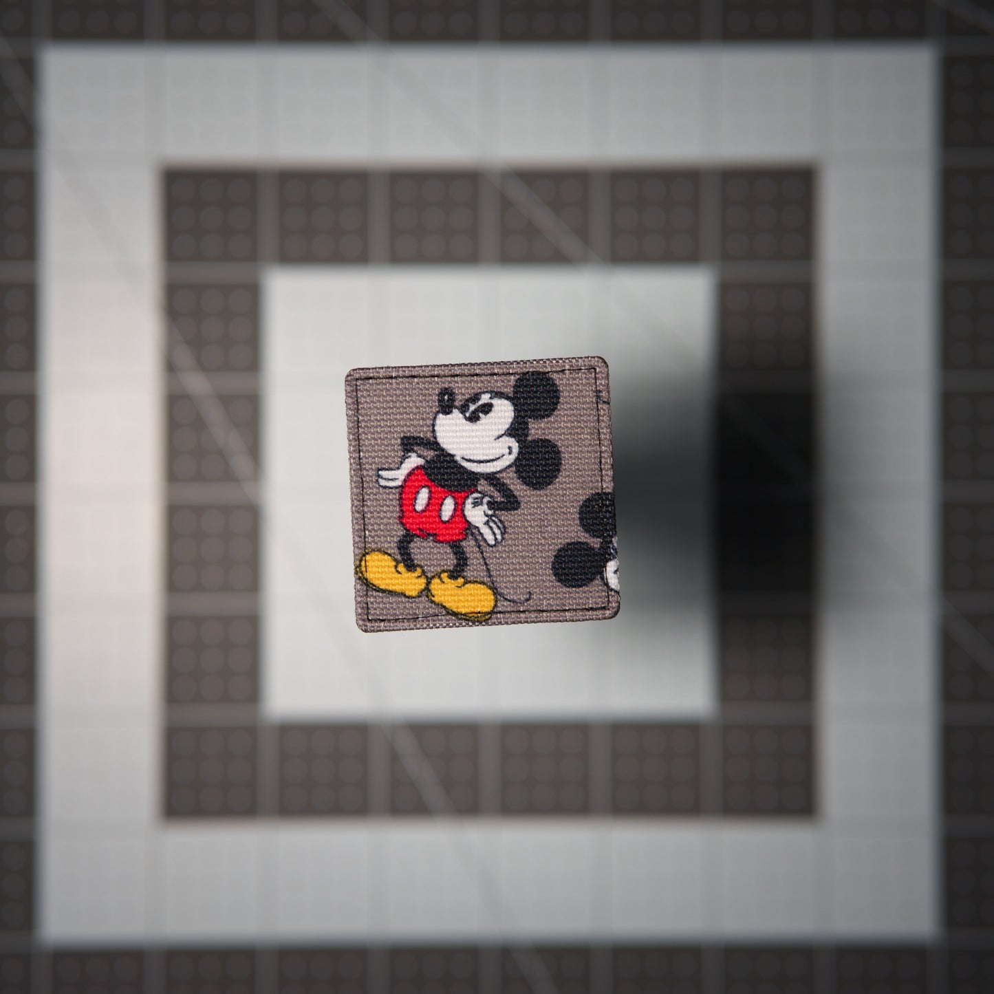 Mouse Pose Patches (Salvaged Fabric)