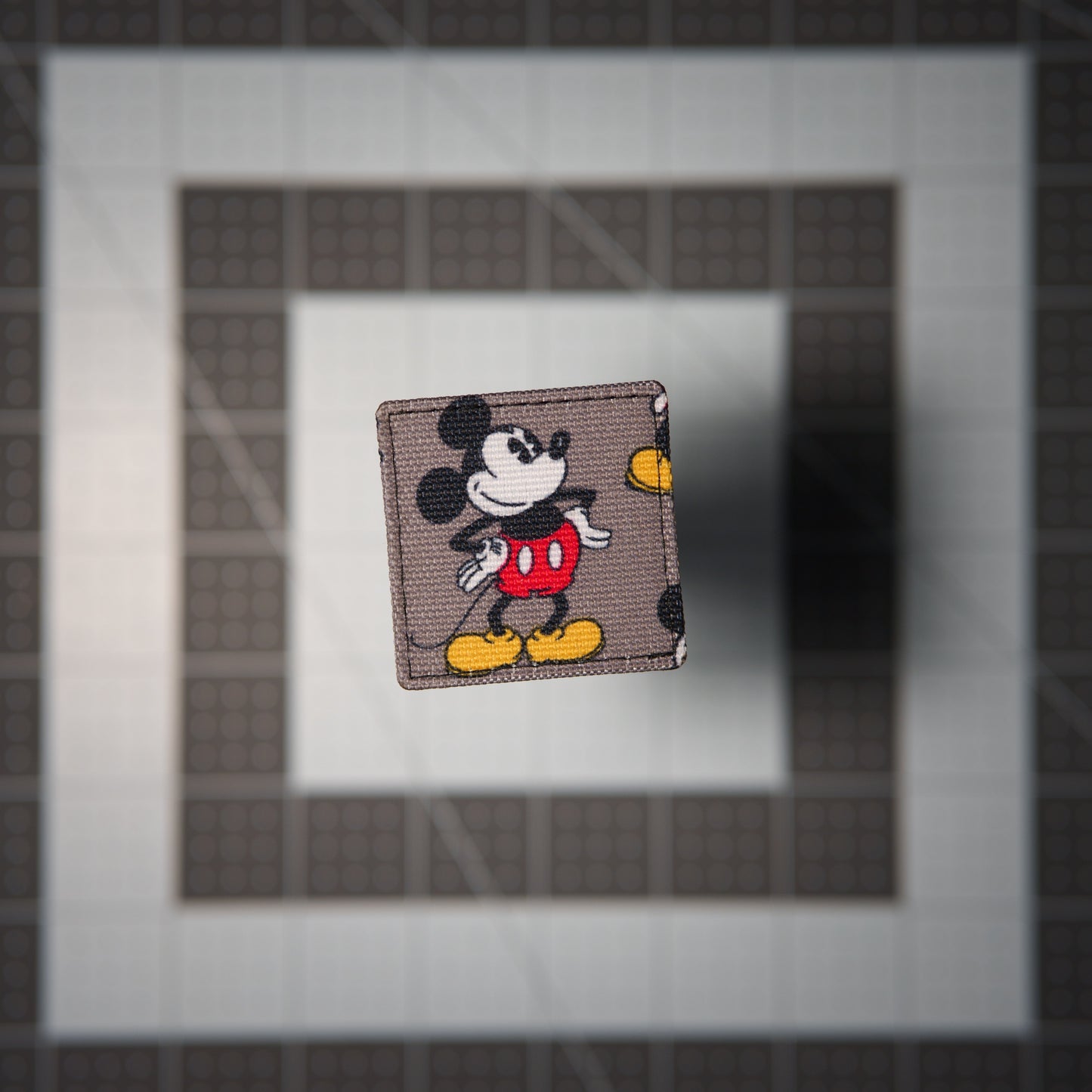 Mouse Pose Patches (Salvaged Fabric)