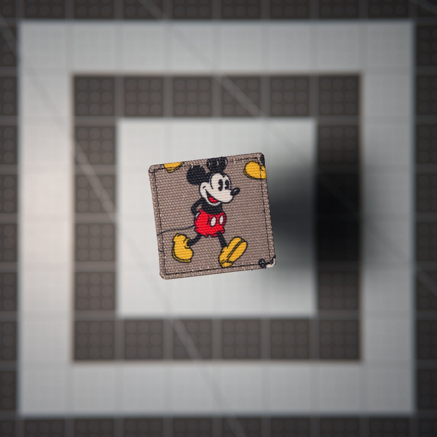 Mouse Pose Patches (Salvaged Fabric)