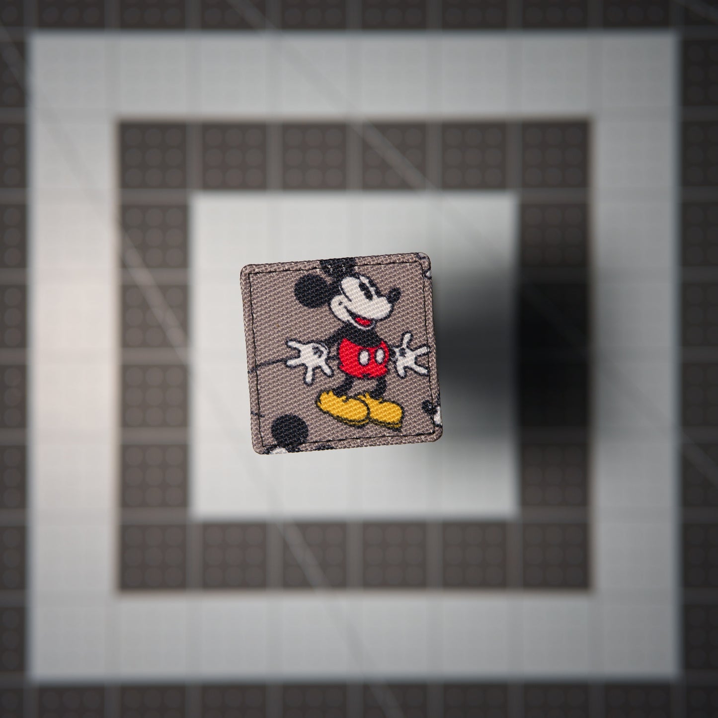 Mouse Pose Patches (Salvaged Fabric)