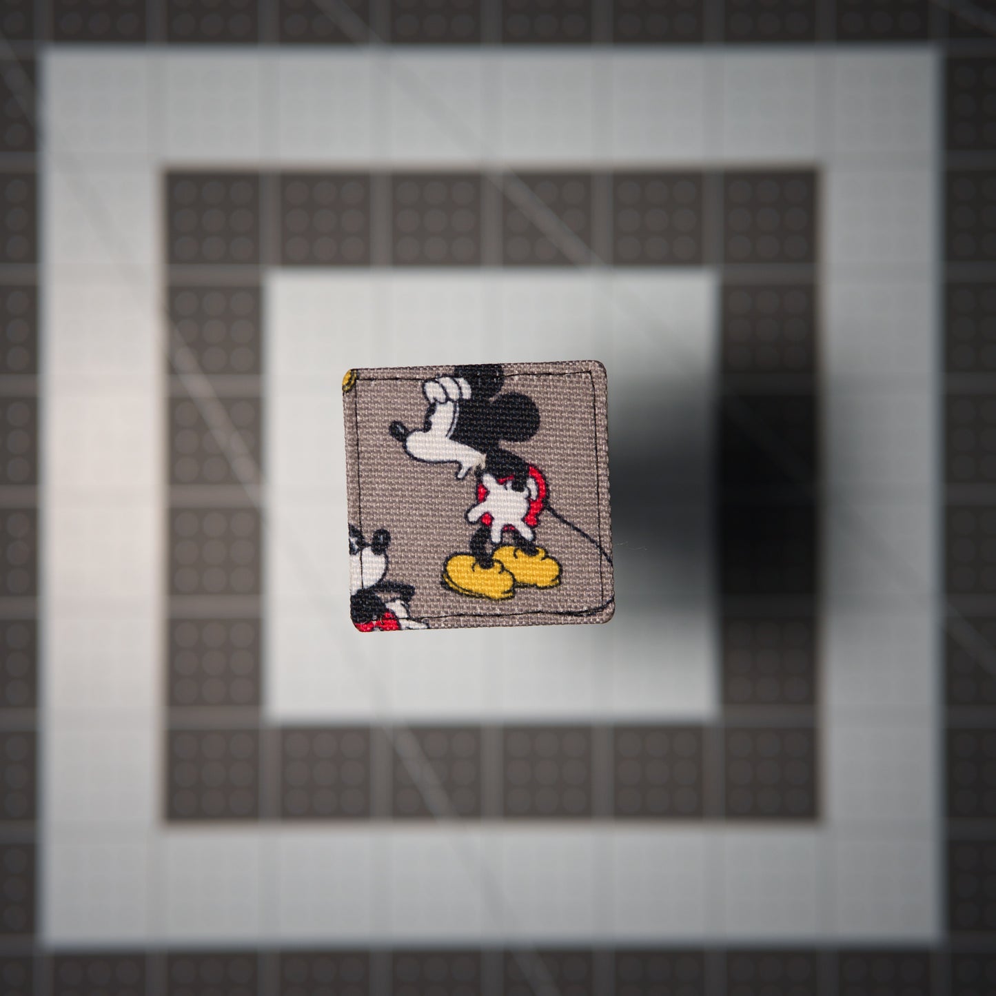 Mouse Pose Patches (Salvaged Fabric)