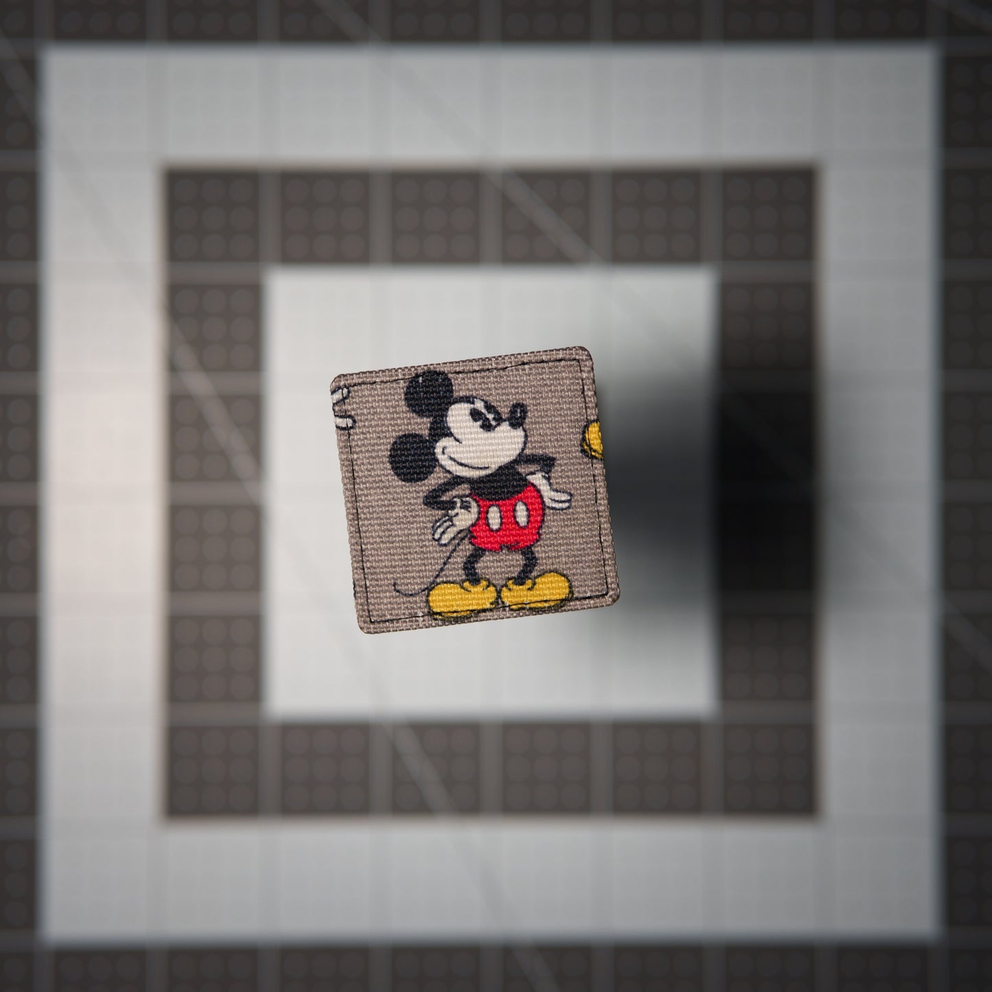 Mouse Pose Patches (Salvaged Fabric)