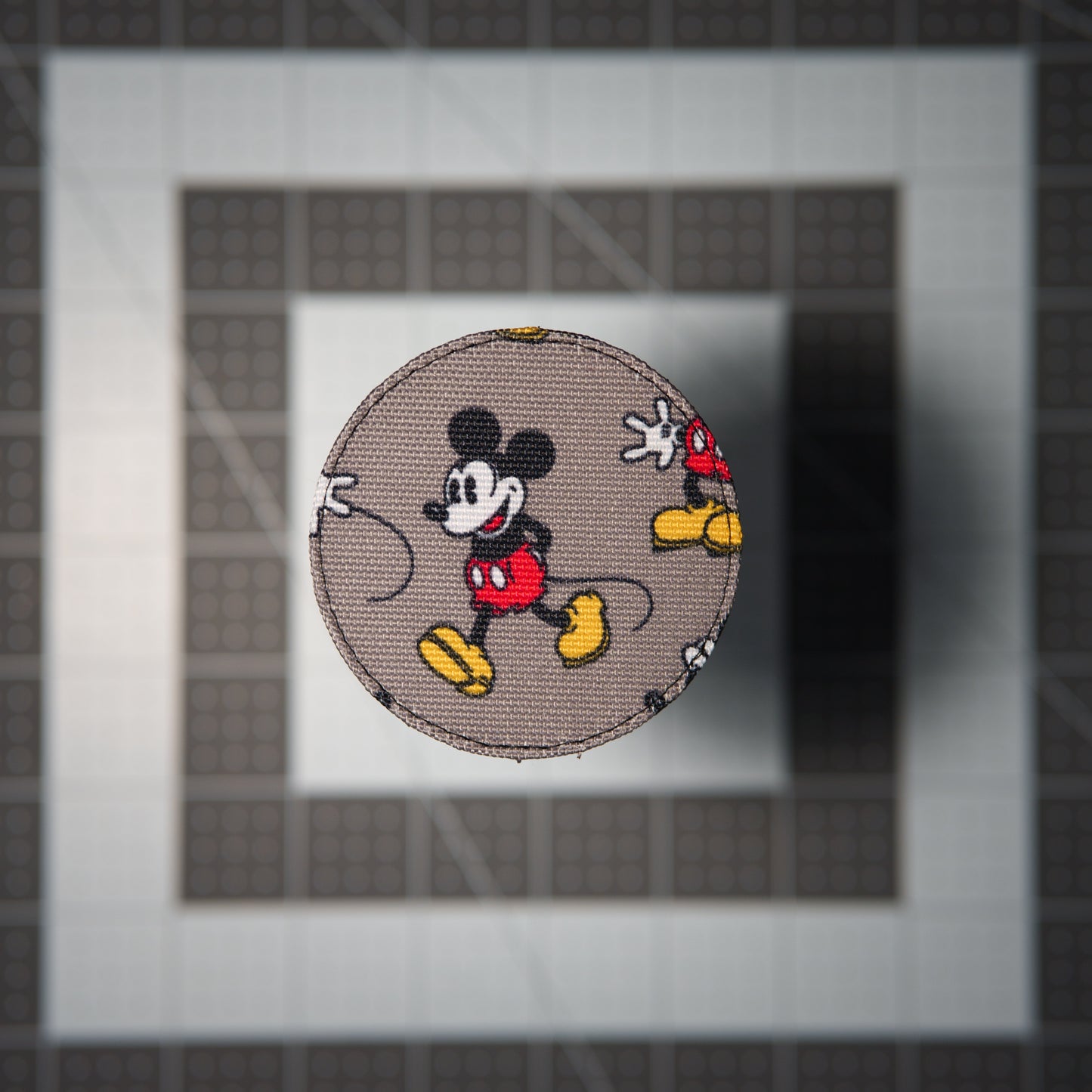 Mouse Pose Patches (Salvaged Fabric)