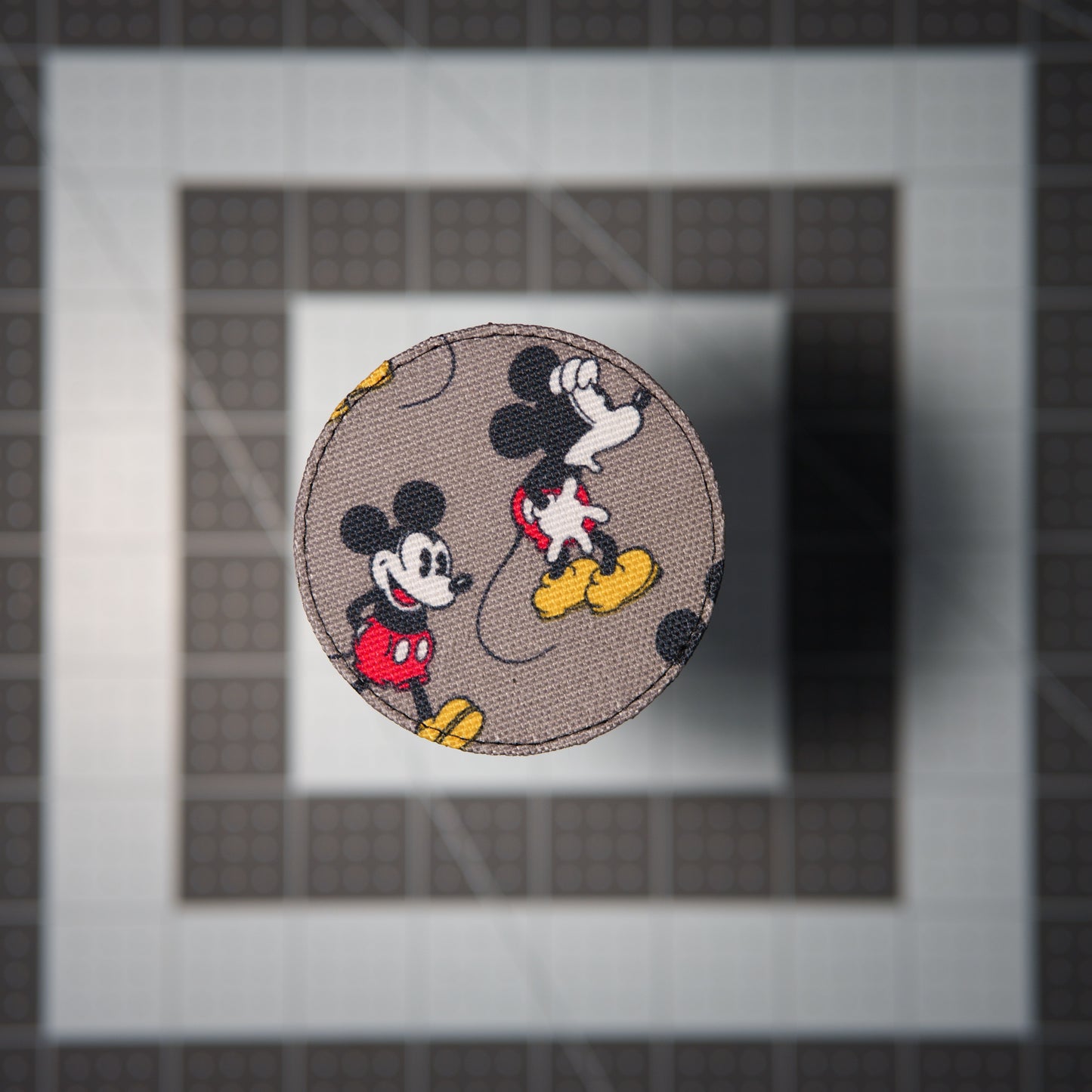 Mouse Pose Patches (Salvaged Fabric)