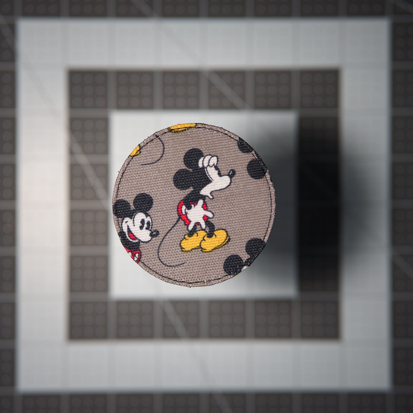 Mouse Pose Patches (Salvaged Fabric)