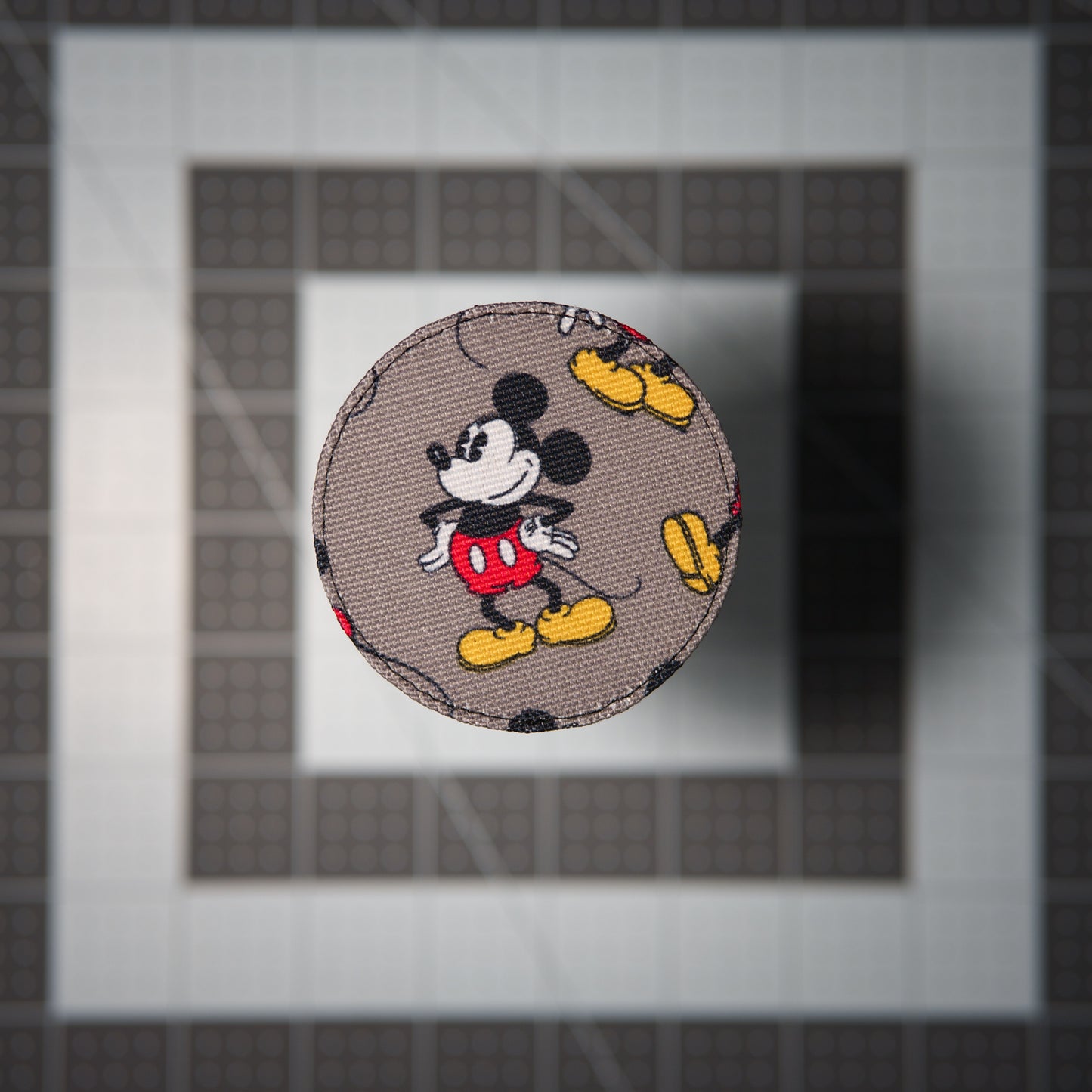 Mouse Pose Patches (Salvaged Fabric)