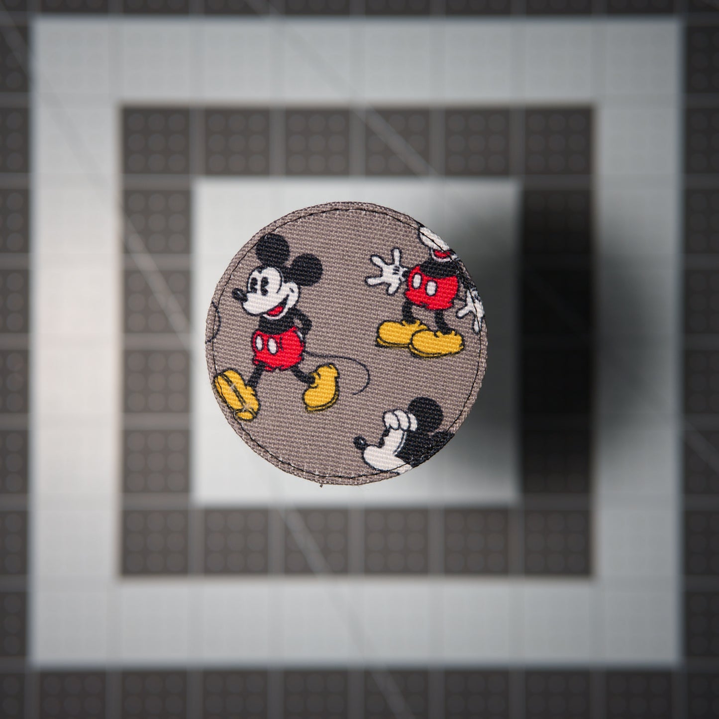 Mouse Pose Patches (Salvaged Fabric)