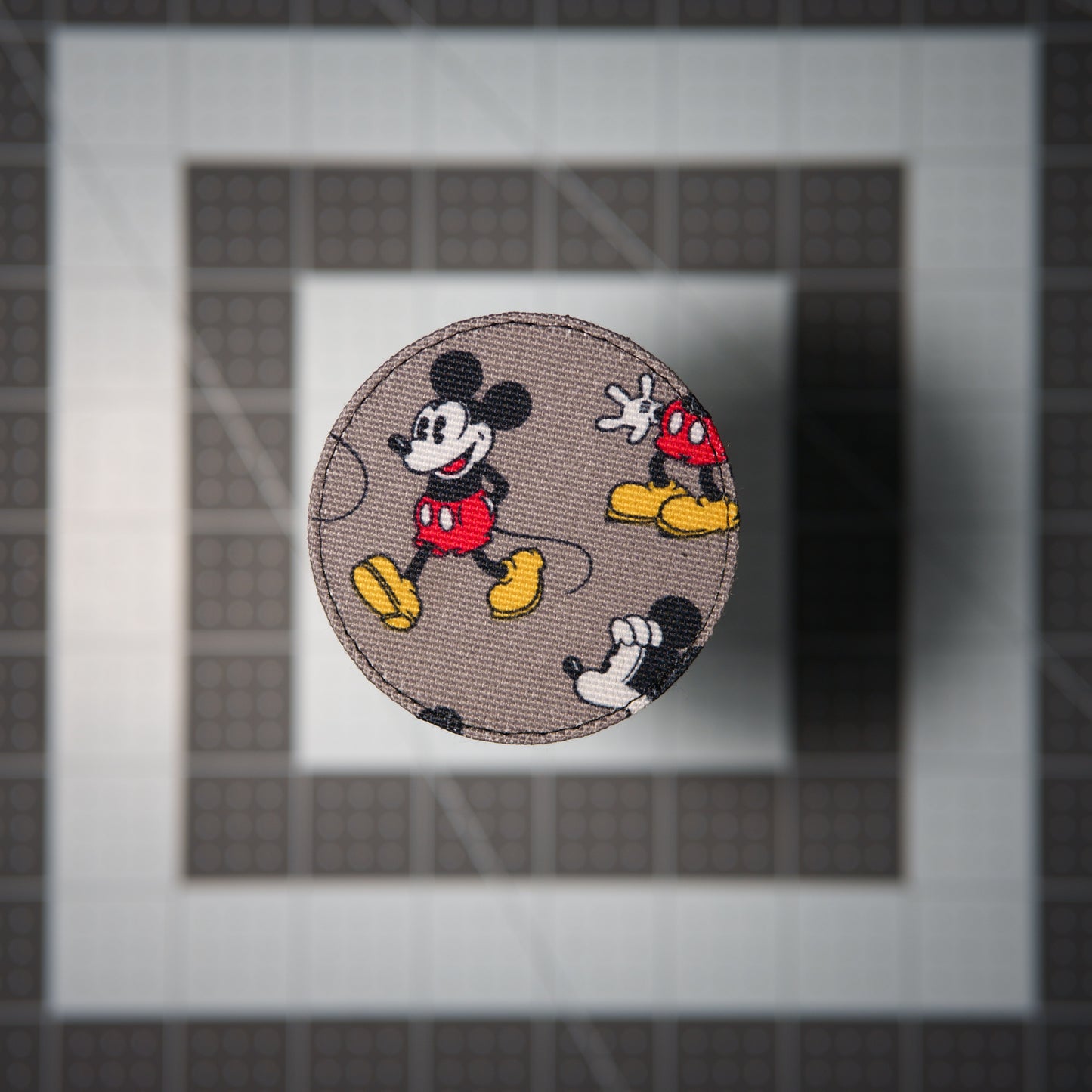 Mouse Pose Patches (Salvaged Fabric)